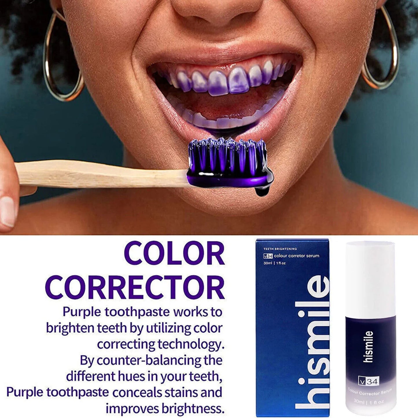Purple Teeth Whitening Toothpaste